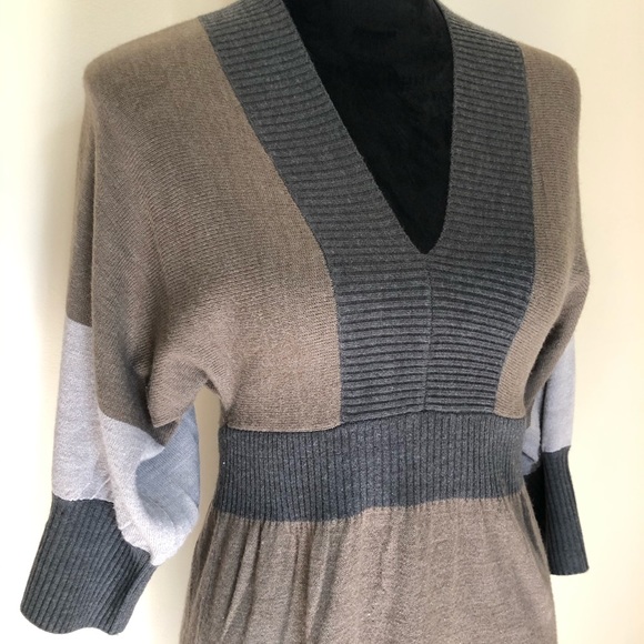 SOLD Connected Apparel Neutral Sweater Dress - Picture 2 of 5